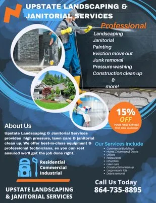 Upstate Landscaping & Janitorial Services Logo