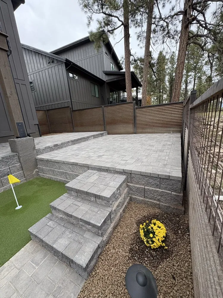 Custom landscape installation in Flagstaff, AZ by Ur Home & Landscaping