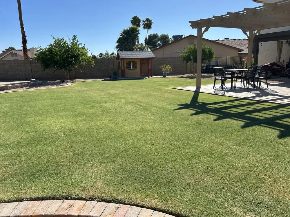 Trusted lawn mowing service with custom design in Phoenix, AZ by Urías Ramos Landscaping