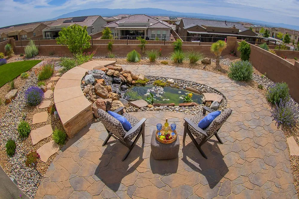 Professional landscape design for homes in Albuquerque, NM by Urban Earth Landscaping