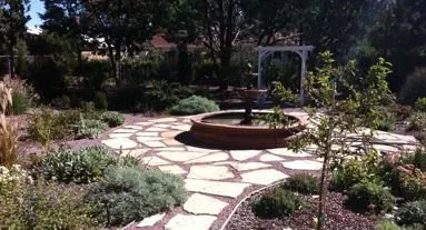 Custom yard maintenance with custom design in Albuquerque, NM by Urban Earth Landscaping