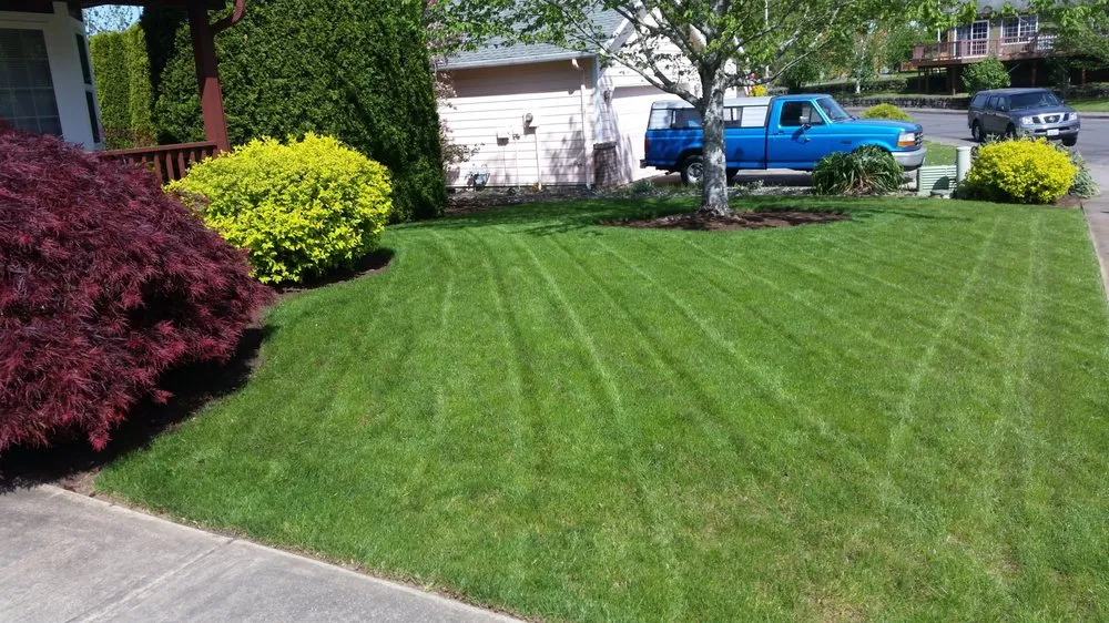 Professional landscape installation with custom design in Camas, WA by Urban Eden Landscaping