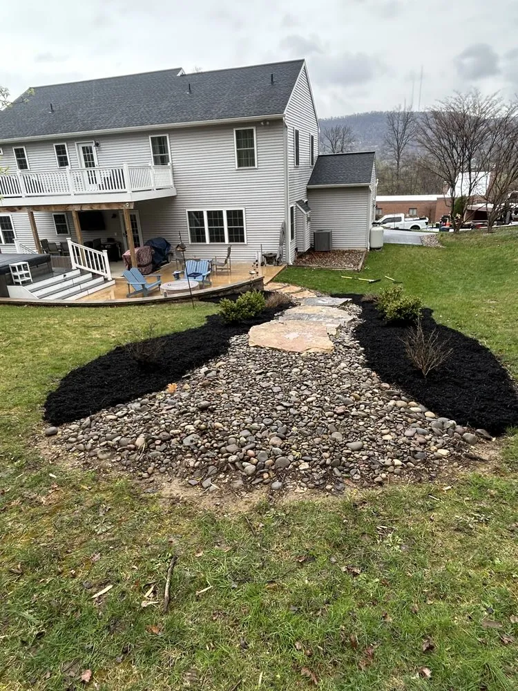 Custom landscape design in Valley Green, PA by Urban Edge Property Solutions