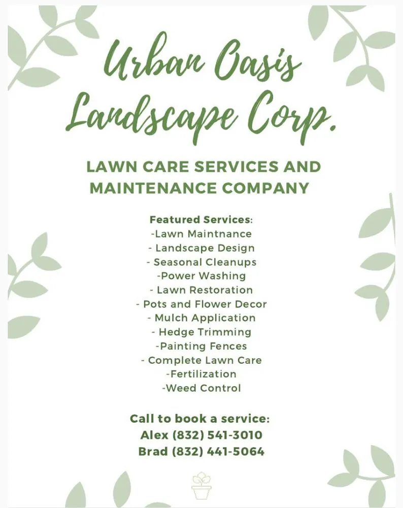 Professional lawn mowing service for beautiful yards across Katy, TX - Urban Oasis Landscape