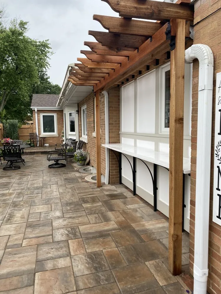 Custom landscape installation for year-round maintenance in Chicago, IL by Urban Outdoor Spaces