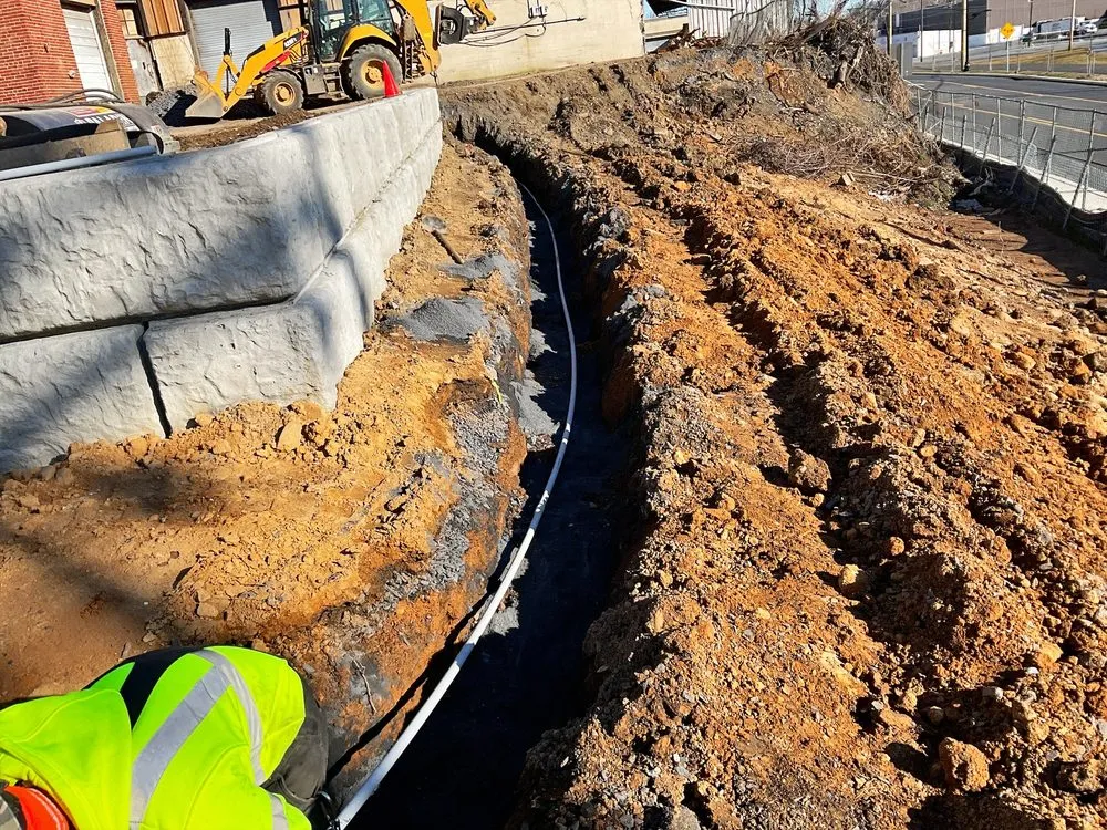 Custom garden landscaping in Allentown, PA by Urban Residential Excavating