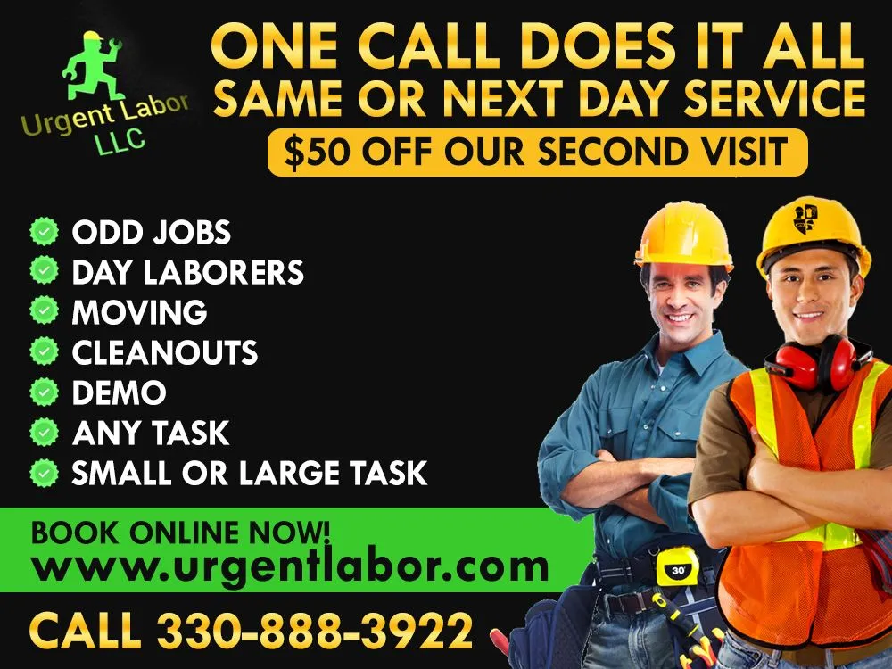 Reliable yard cleanup service in Youngstown, OH - Urgent Labor