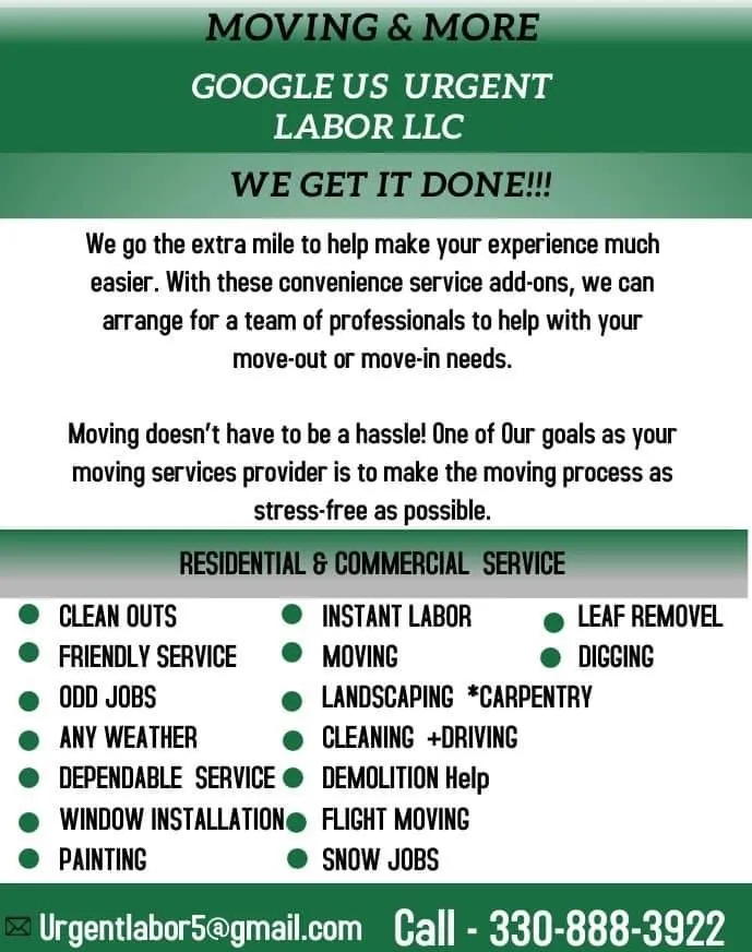 Professional yard maintenance in Youngstown, OH - Urgent Labor