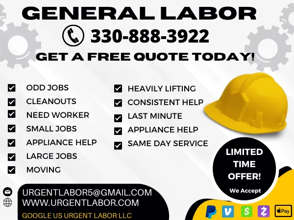 Local lawn care service for residential properties in Youngstown, OH by Urgent Labor