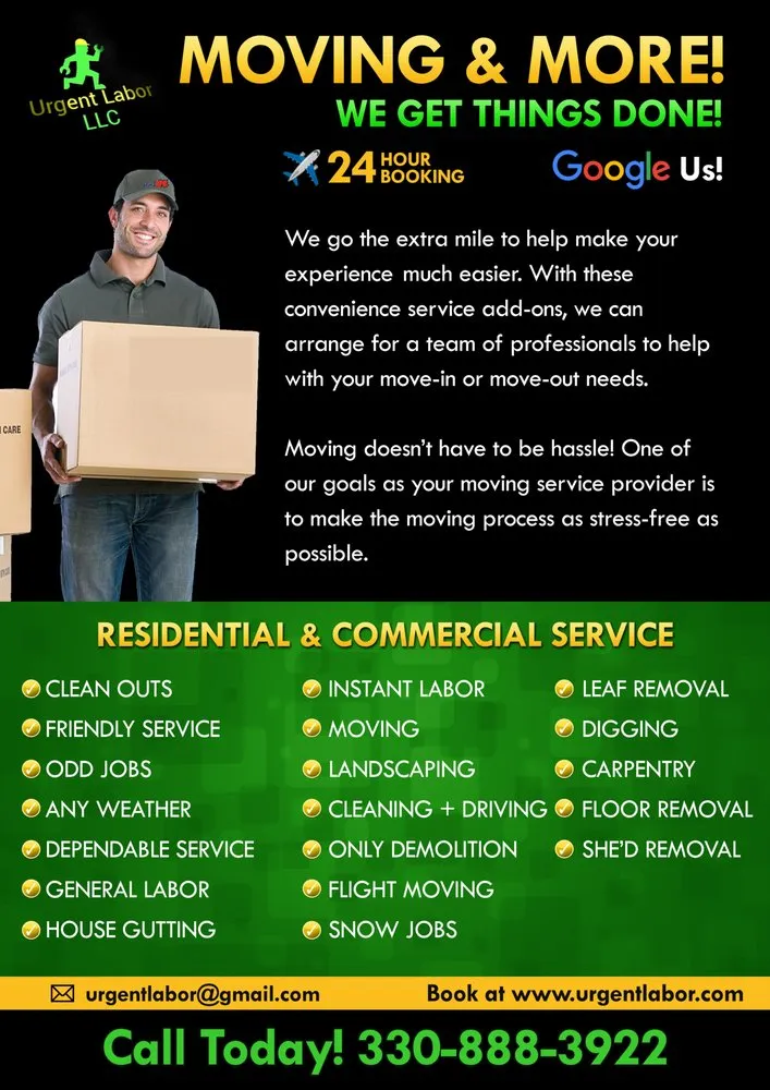 Reliable lawn care service in Youngstown, OH by Urgent Labor