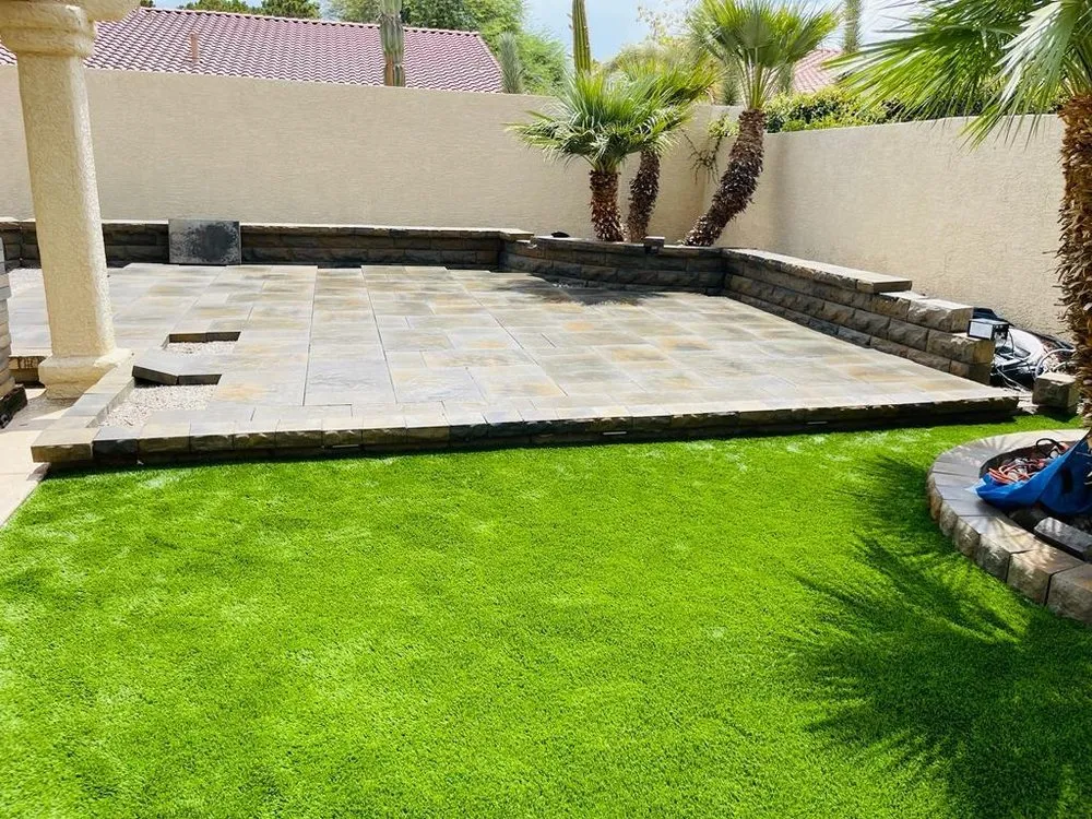 Affordable lawn care service with custom design in Las Vegas, NV by US Home Repairs
