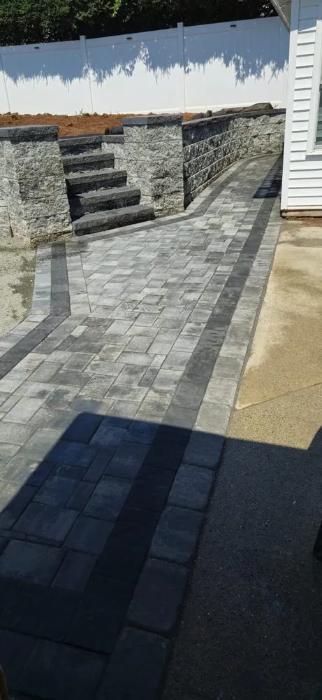 Custom lawn mowing service with custom design across Bergenfield, NJ - V And Son's Landscaping