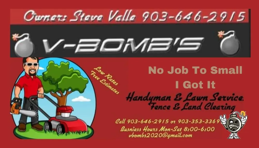 Expert outdoor landscaping in Henderson, TX by V-Bomb's Handyman & Lawn Services
