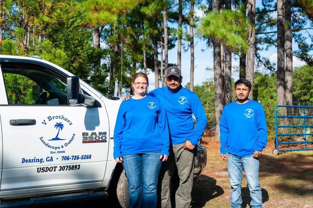 Reliable lawn mowing service experts serving Dearing, GA - V Brothers Landscape & Gutters