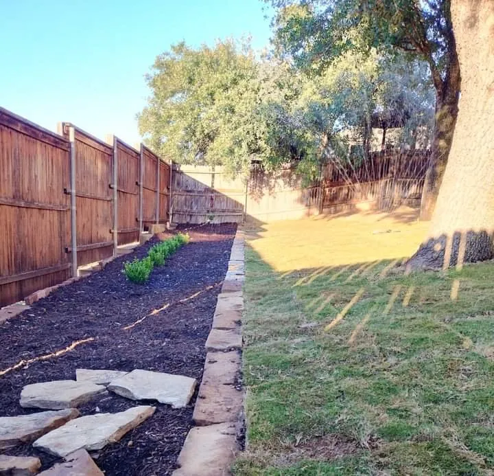 Custom garden landscaping for year-round maintenance in San Antonio, TX by V Lawn Care Services