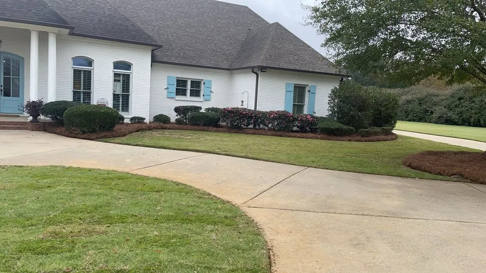 Professional landscape design for residential properties in Flowood, MS by V Line Commercial Cuts