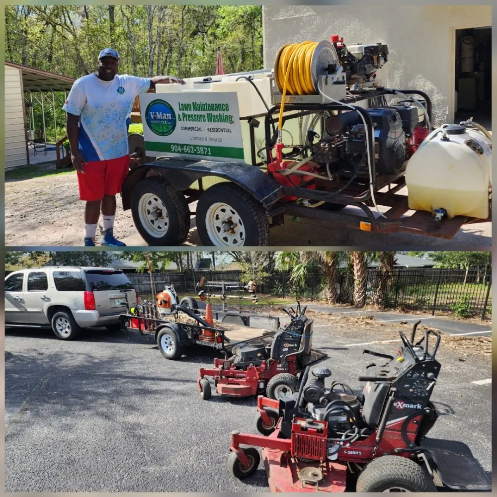 Top-rated landscape design in Middleburg, FL by V Man Services