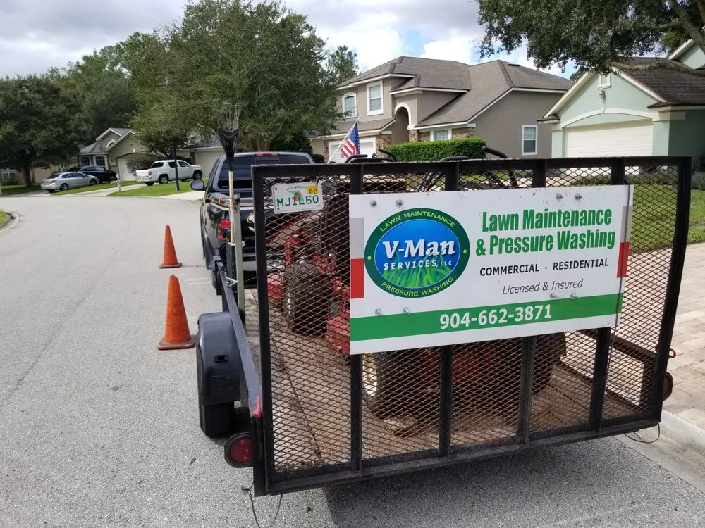 Professional residential landscaping with custom design across Middleburg, FL - V Man Services