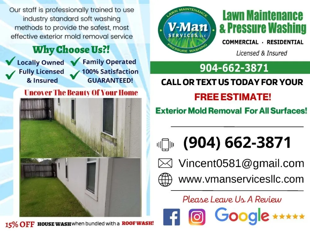 Reliable yard cleanup service near you across Middleburg, FL - V Man Services