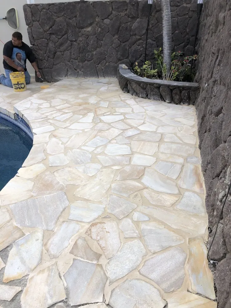 Local landscape installation with custom design in Wahiawa, HI by Vaifo'ou Construction