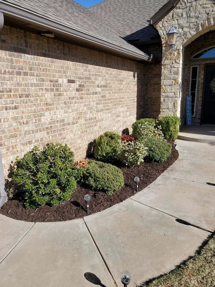 Custom outdoor landscaping with custom design across Oklahoma city, OK - Vail Landscaping and Tree Services