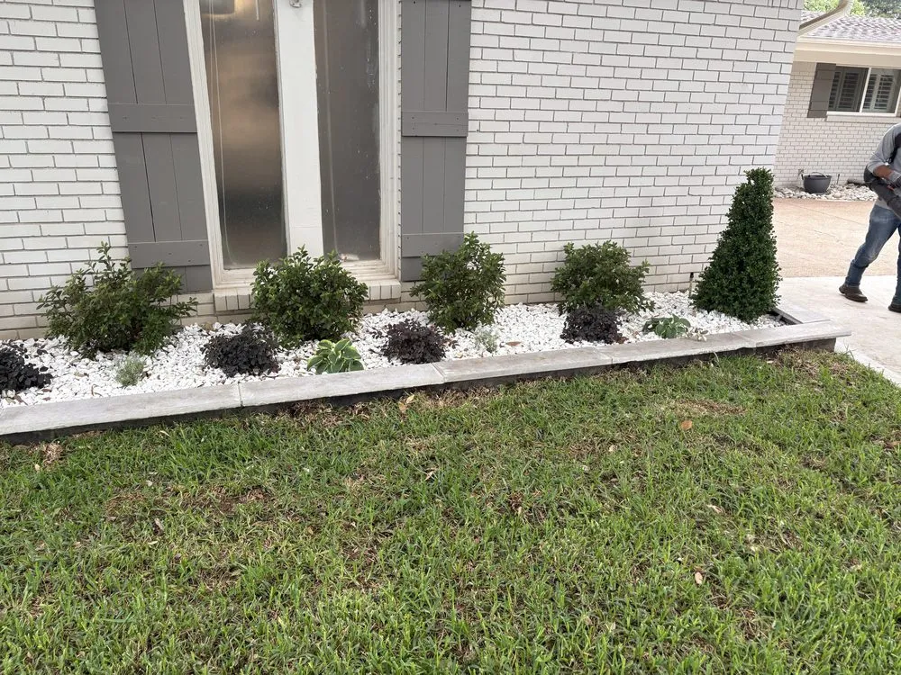Professional landscape installation for year-round maintenance in Fort Worth, TX by Valadez Landscaping