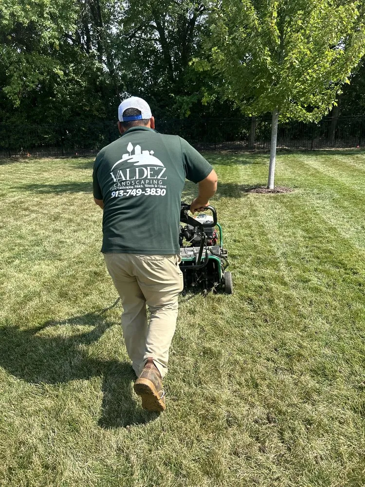 Custom landscape installation in Olathe, KS - Valdez Landscaping