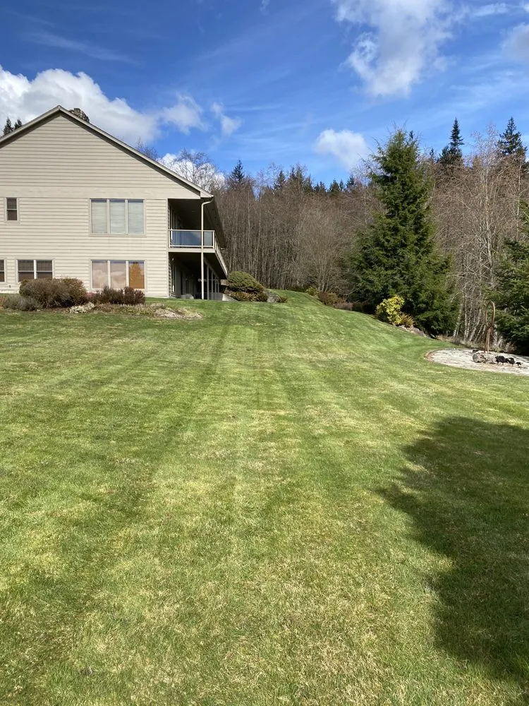 Professional landscape installation with custom design in Kelso, WA by Valencia Lawn Care