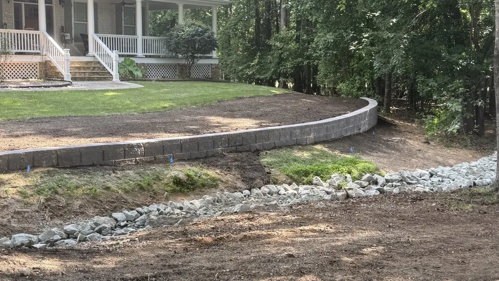 Custom yard cleanup service in Garner, NC - Valencia Stone & Hardscape