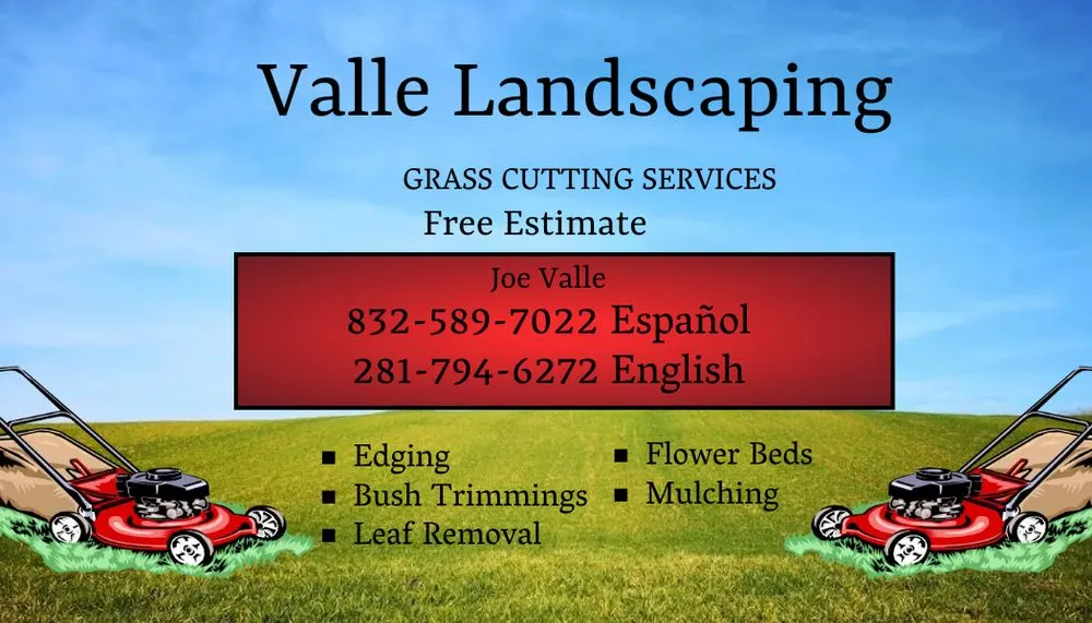 Reliable lawn care service for beautiful yards in Houston, TX by Valle Landscaping