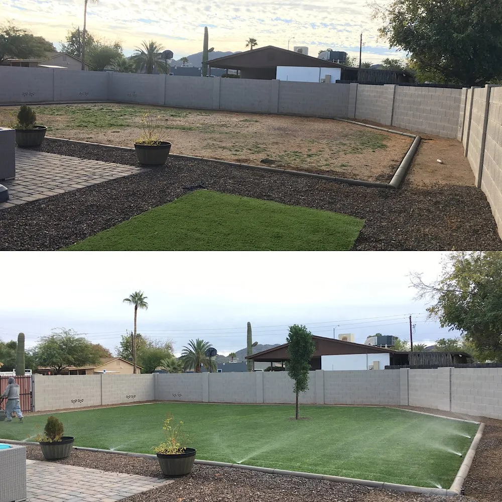 Professional lawn mowing service in Phoenix, AZ by Valle Verde Lawn Care