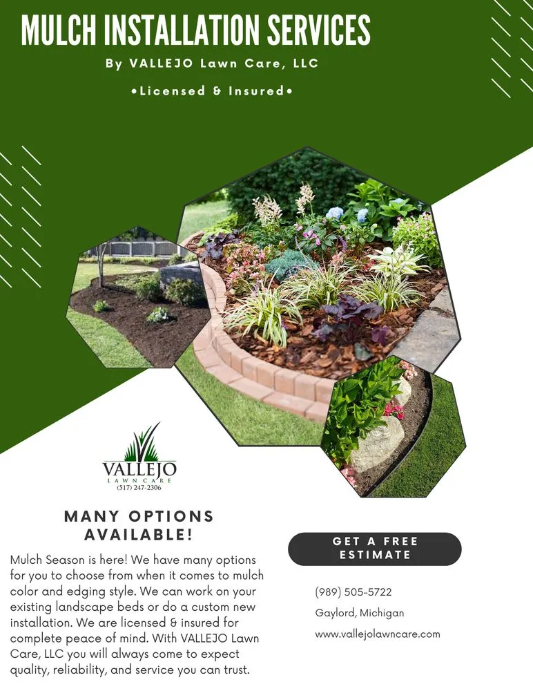 Trusted landscape installation for homes in Gaylord, MI by Vallejo Lawn Care