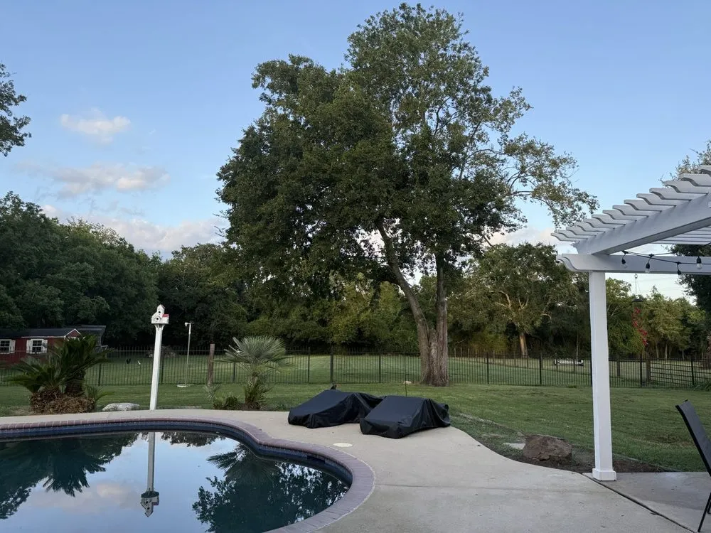 Local landscape design with custom design in Yorktown Colony, TX by Valle’s Tree Services