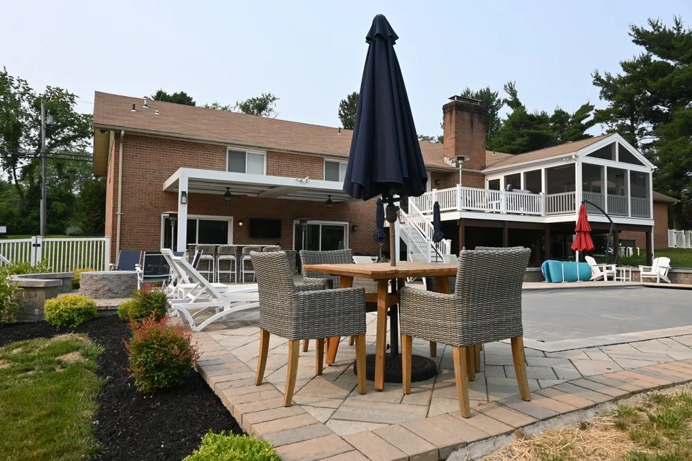 Custom landscape design for year-round maintenance across Catonsville, MD - Valley Deck & Patio