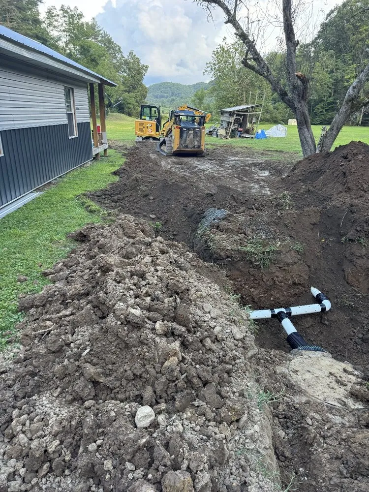 Professional residential landscaping with custom design in Camp Creek, WV by Valley Dirt Worx