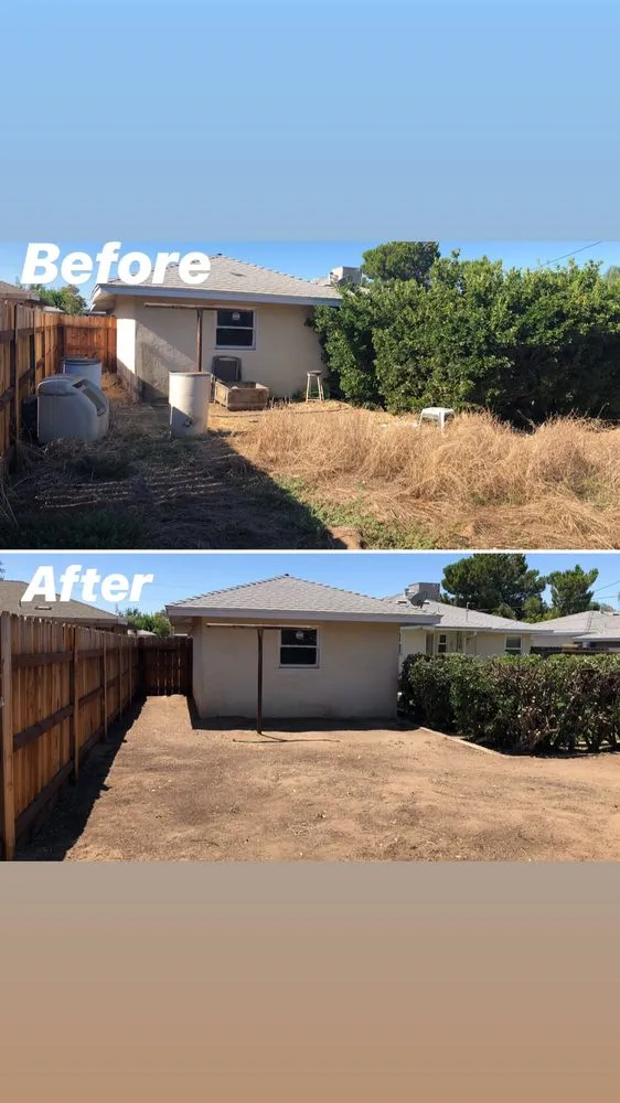 Reliable yard cleanup service with custom design in Fresno, CA by Valley Haul