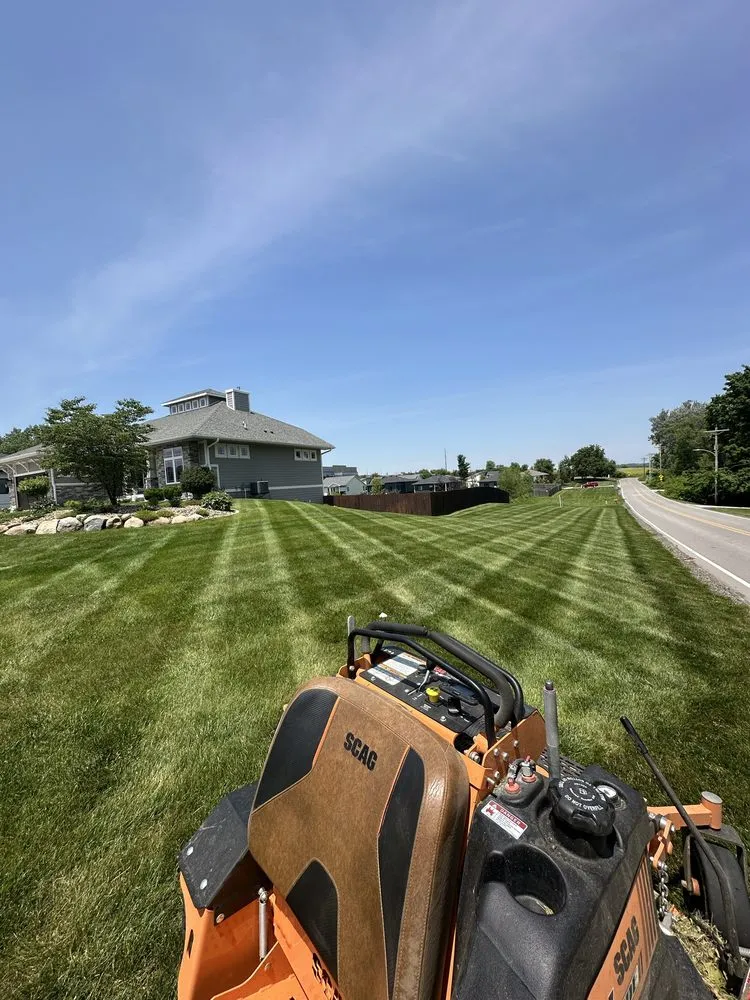 Trusted lawn mowing service in Des Moines, IA by Valley Lawn Care