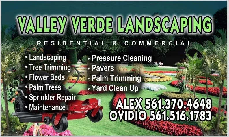 Top-rated lawn care service with custom design in Lake Worth, FL by Valley Verde Lansdcaping