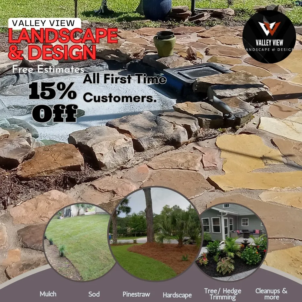 Expert landscape installation in Mount Pleasant, SC by Valley View Landscape and Design