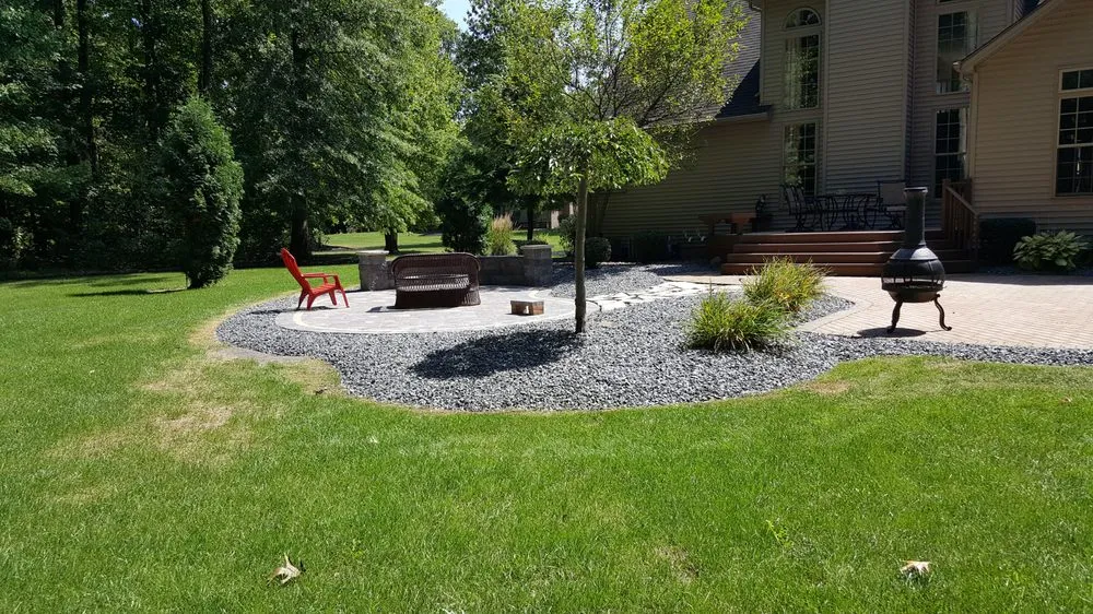 Local landscape installation with custom design in Youngstown, OH by Valleyscapes Property Maintenance