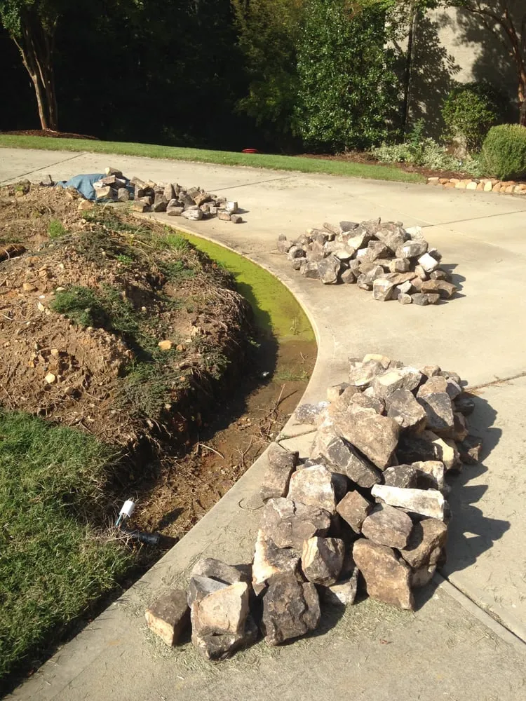 Custom landscape installation for beautiful yards in Monroe, NC by Valleyview Landscape