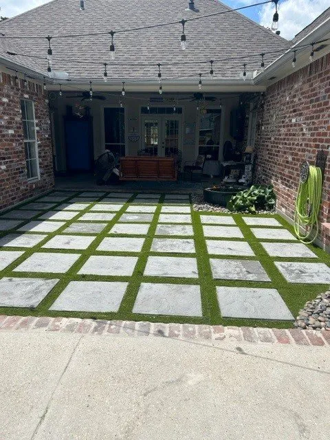 Custom outdoor landscaping for residential properties in Springfield, LA by Valor Industries
