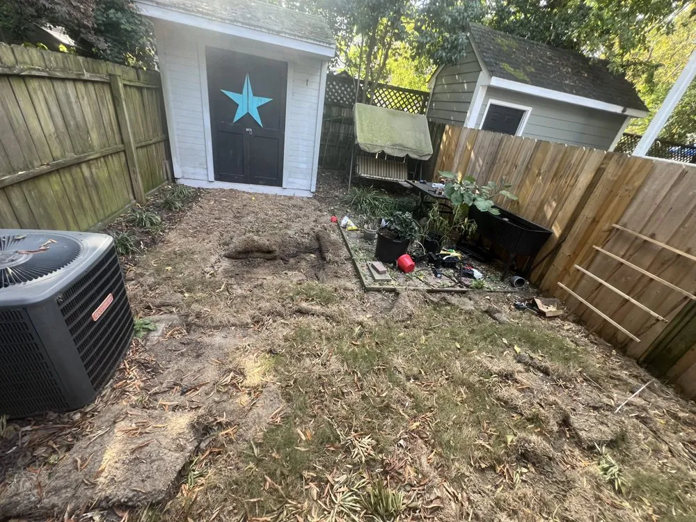 Custom landscape installation in Virginia Beach, VA by Val’s landscaping