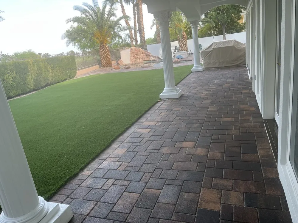 Expert outdoor landscaping with custom design in Las Vegas, NV by Valys Pavers