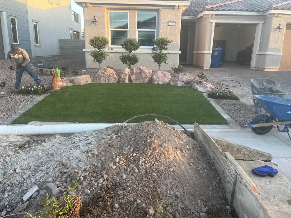 Reliable yard cleanup service with custom design across Las Vegas, NV - Valys Pavers