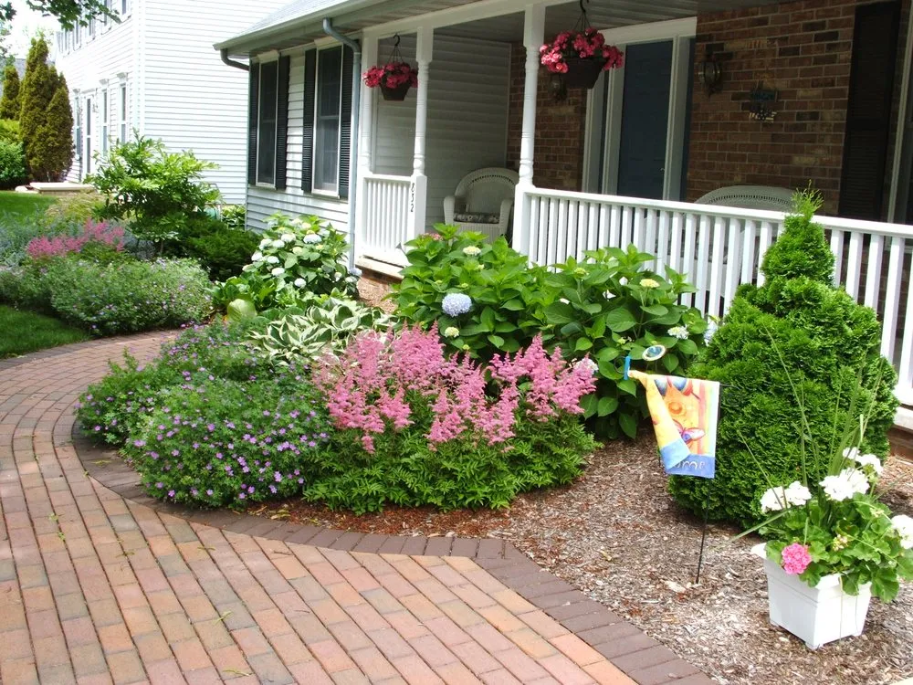 Custom garden landscaping for residential properties in Appleton, WI by Van Zeeland Nursery & Landscape