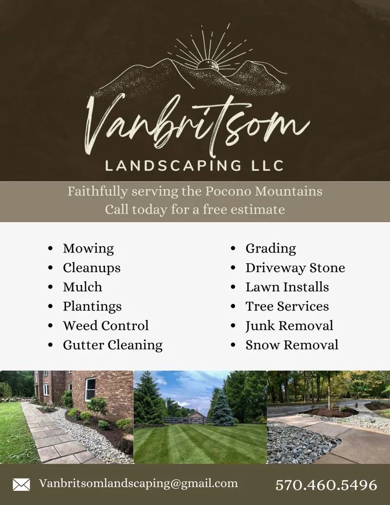 Expert landscape installation for homes in Pocono Pines, PA by Vanbritsom Landscaping