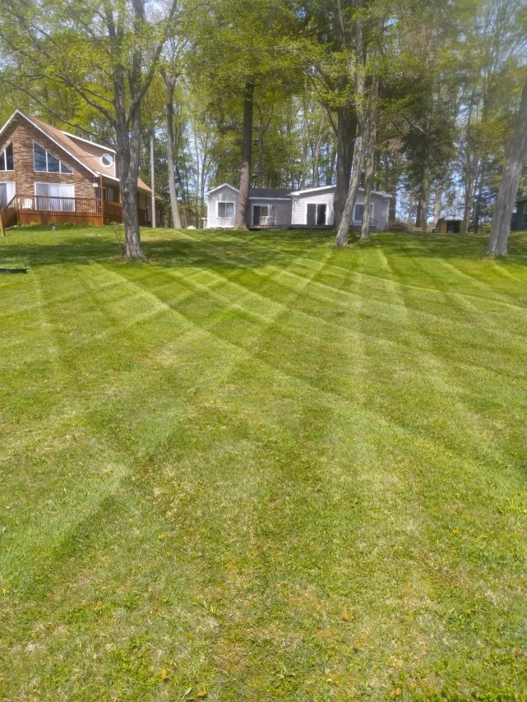 Custom residential landscaping in Holton, MI by Vankampens Qualityscaping