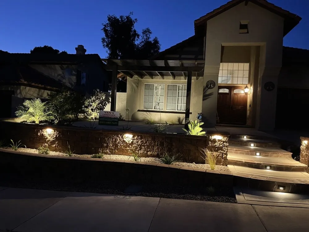 Professional landscape installation for year-round maintenance in East Hemet, CA by Van's Landscape Construction