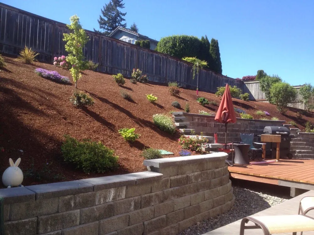 Professional residential landscaping with custom design in University Place, WA by VanTran Gardening